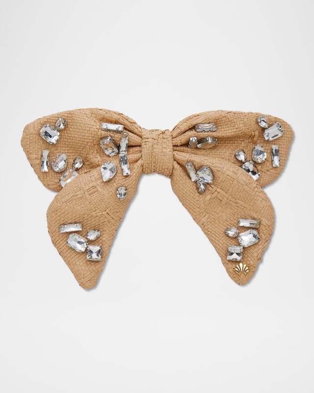 Libby Candy Crystal Raffia Bow